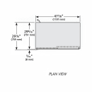 True GDM-41-HC-LD 47 1/8" GDM Series Two Section Glass Door Merchandiser - (2) Sliding Doors, White & Black, 115v thumbnail 3