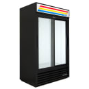 True GDM-41-HC-LD 47 1/8" GDM Series Two Section Glass Door Merchandiser - (2) Sliding Doors, Black, 115v thumbnail 3