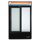 True GDM-41-HC-LD 47 1/8" GDM Series Two Section Glass Door Merchandiser - (2) Sliding Doors, Black, 115v thumbnail 6