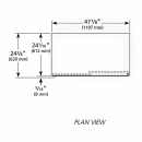 True GDM-41SL-HC-LD 47 1/8" GDM Series Two Section Glass Door Merchandiser - (2) Sliding Doors, White & Black, 115v thumbnail 3