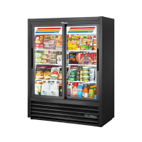 True GDM-41SL-60-HC-LD 47 1/8" GDM Series Two Section Glass Door Merchandiser - (2) Sliding Doors, White & Black, 115v thumbnail 4