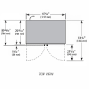 True GDM-43-HC~TSL01 47 1/8" GDM Series Two Section Glass Door Merchandiser - (2) Left/Right Hinge Doors, White, 115v thumbnail 3