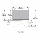 True GDM-43-HC~TSL01 47 1/8" GDM Series Two Section Glass Door Merchandiser - (2) Left/Right Hinge Doors, Black, 115v thumbnail 3