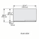True GDM-45-HC-LD 51 1/8" GDM Series Two Section Glass Door Merchandiser - (2) Sliding Doors, White & Black, 115v thumbnail 3