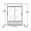 True GDM-45-HC-LD 51 1/8" GDM Series Two Section Glass Door Merchandiser - (2) Sliding Doors, Black, 115v thumbnail 2