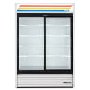 True GDM-47-HC-LD 54 1/8" GDM Series Two Section Glass Door Merchandiser - (2) Sliding Doors, White & Black, 115v thumbnail 2