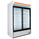 True GDM-47-HC-LD 54 1/8" GDM Series Two Section Glass Door Merchandiser - (2) Sliding Doors, White & Black, 115v thumbnail 3