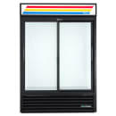 True GDM-47-HC-LD 54 1/8" GDM Series Two Section Glass Door Merchandiser - (2) Sliding Doors, Black, 115v thumbnail 2