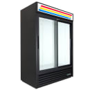 True GDM-47-HC-LD 54 1/8" GDM Series Two Section Glass Door Merchandiser - (2) Sliding Doors, Black, 115v thumbnail 3