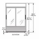 True GDM-47FC-HC-LD 2 Section Floral Cooler w/ Sliding Door - Black, 115v thumbnail 2