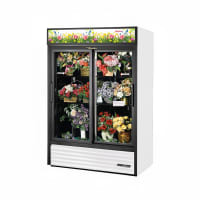True GDM-47FC-HC-LD 2 Section Floral Cooler w/ Sliding Door - Black, 115v thumbnail 4