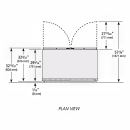 True GDM-47RL-HC-LD 54 1/8" GDM Series Two Section Pass Thru Glass Door Merchandiser - (2) Sliding Doors, White, 115v thumbnail 3