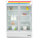 True GDM-49-HC~TSL01 54 1/8" GDM Series Two Section Glass Door Merchandiser - (2) Left/Right Hinge Doors, 115v, White thumbnail 6