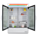 True GDM-49-HC~TSL01 54 1/8" GDM Series Two Section Glass Door Merchandiser - (2) Left/Right Hinge Doors, 115v, White thumbnail 7