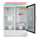 True GDM-49-HC~TSL01 54 1/8" GDM Series Two Section Glass Door Merchandiser - (2) Left/Right Hinge Doors, 115v, White thumbnail 8