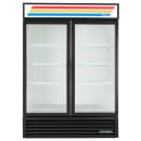 True GDM-49-HC~TSL01 54 1/8" GDM Series Two Section Glass Door Merchandiser - (2) Left/Right Hinge Doors, 115v, Black thumbnail 2