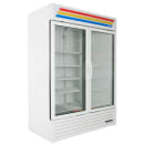 True GDM-49F-HC~TSL01 54 1/8" Two Section Display Freezer w/ Swing Doors - Bottom Mount Compressor, White, 115v thumbnail 3