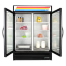 True GDM-49F-HC~TSL01 54 1/8" Two Section Display Freezer w/ Swing Doors - Bottom Mount Compressor, Black, 115/208230v/1ph thumbnail 16