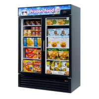 True GDM-49F-HC~TSL01 54 1/8" Two Section Display Freezer w/ Swing Doors - Bottom Mount Compressor, Black, 115/208230v/1ph thumbnail 24