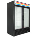 True GDM-49F-HC~TSL01 54 1/8" Two Section Display Freezer w/ Swing Doors - Bottom Mount Compressor, Black, 115/208230v/1ph thumbnail 3