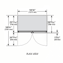 True GDM-49FC-HC~TSL01 2 Section Floral Cooler w/ Swinging Door - Black, 115v thumbnail 3
