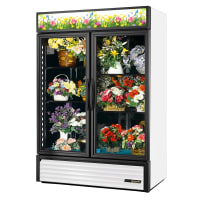 True GDM-49FC-HC~TSL01 2 Section Floral Cooler w/ Swinging Door - Black, 115v thumbnail 4