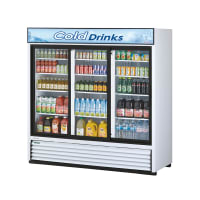 True GDM-69-HC-LD 78 1/8" GDM Series Three Section Glass Door Merchandiser - (3) Sliding Doors, Black, 115v thumbnail 21