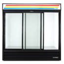 True GDM-69-HC-LD 78 1/8" GDM Series Three Section Glass Door Merchandiser - (3) Sliding Doors, Black, 115v thumbnail 7