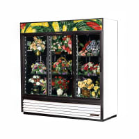 True GDM-69FC-HC-LD 3 Section Floral Cooler w/ Sliding Door - Black, 115v thumbnail 4