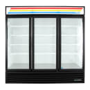 True GDM-72-HC~TSL01 78 1/8" GDM Series Three Section Glass Door Merchandiser - (3) Left/Right Hinge Doors, Black, 115v thumbnail 2