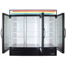 True GDM-72-HC~TSL01 78 1/8" GDM Series Three Section Glass Door Merchandiser - (3) Left/Right Hinge Doors, Black, 115v thumbnail 5