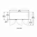 True GDM-72F-HC~TSL01 78" Three Section Display Freezer w/ Swing Doors - Bottom Mount Compressor, White, 115v thumbnail 3