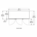 True GDM-72FC-HC~TSL01 3 Section Floral Cooler w/ Swinging Door - White, 115v thumbnail 3
