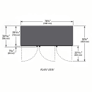 True GDM-72FC-HC~TSL01 3 Section Floral Cooler w/ Swinging Door - Black, 115v thumbnail 3