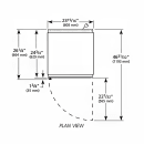 True GDM-07F-HC~TSL01 24 1/8" One Section Display Freezer w/ Swing Door - Rear Mount Compressor, White, 115v thumbnail 2