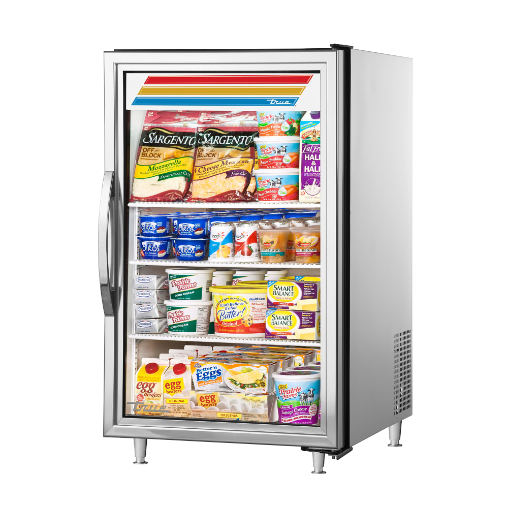 True GDM-07-S-HC~FGD01 24" Countertop Refrigerator w/ Front Access - Right Hinged Swing Door, Stainless, 115v
