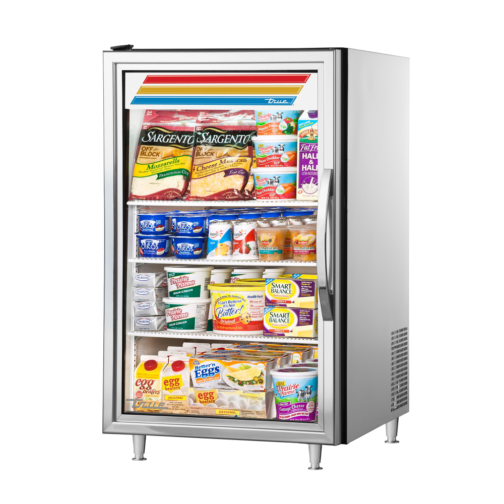 True GDM-07-S-HC~FGD01 LH 24" Countertop Refrigerator w/ Front Access - Left Hinged Swing Door, Stainless, 115v