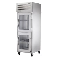 True STG1RPT-2HG-1S-HC 27 1/2" One Section Pass Thru Refrigerator, (2) Glass Doors, (1) Solid Door, Right Hinge, 115v thumbnail 2