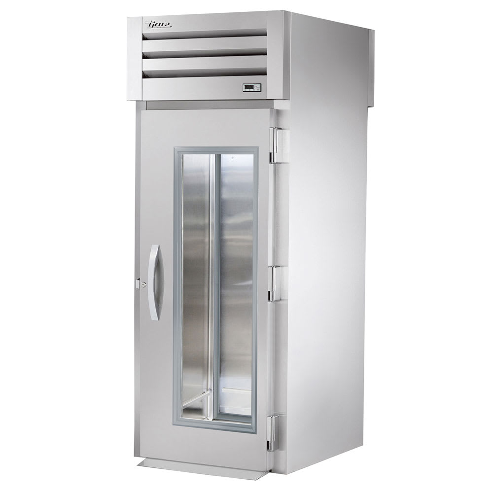 True STG1RRT-1G-1S-HC 35" One Section Roll Thru Refrigerator, (2) Right Hinge Glass Door, 115v