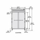 True STG2F-2S-HC 52 5/8" SPEC SERIES® Two Section Reach In Freezer, (2) Left/Right Hinge Solid Doors, 115v thumbnail 2