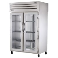 True STG2RPT-2G-2S-HC 52 3/5" Two Section Pass Thru Refrigerator, (2) Glass Doors, (2) Solid Doors, Left/Right Hinge, 115v thumbnail 3