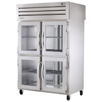 True STG2RPT-4HG-2S-HC 52 5/8" Two Section Pass Thru Refrigerator, (4) Glass Doors, (2) Solid Doors, Left/Right Hinge, 115v thumbnail 3
