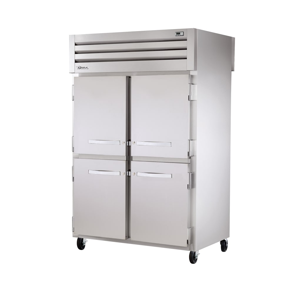 True STG2RPT-4HS-2S-HC 52 5/8" Two Section Pass Thru Refrigerator, (6) Left/Right Hinge Solid Doors, 115v