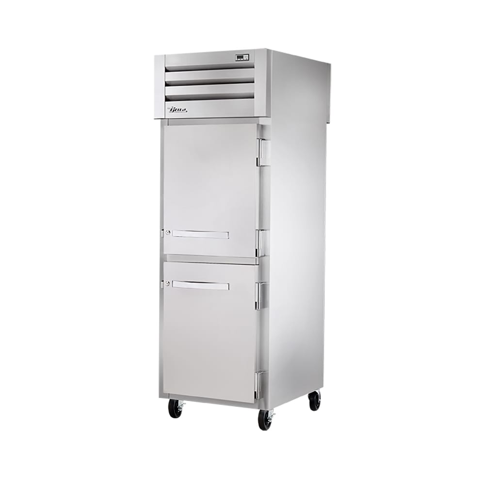 True STR1FPT-2HS-2HS-HC 27 1/2" SPEC SERIES® One Section Pass Thru Freezer, (4) Right Hinge Solid Doors, 115v