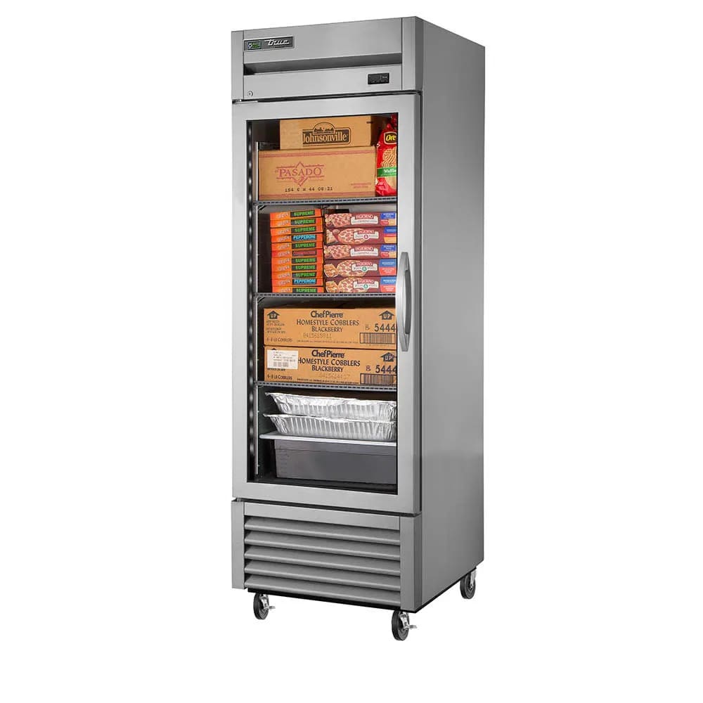 True T-23FG-HC~FGD01 27" T Series One Section Reach In Freezer, (1) Left Hinge Glass Door, 115v