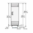 True T-23F-HC 27" T Series One Section Reach In Freezer, (1) Left Hinge Solid Door, 115v thumbnail 2