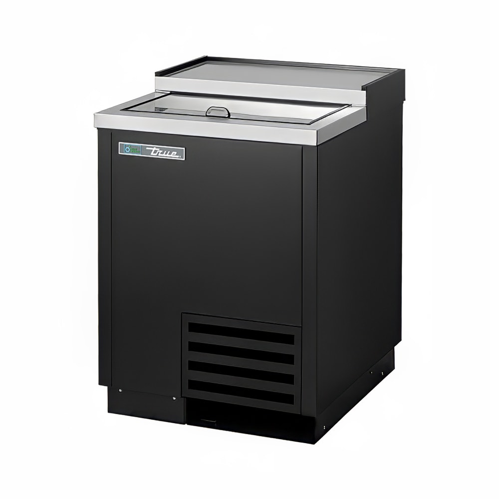 True T-24-GC-HC 1 Section Glass Chiller w/ 90 Mug Capacity, Black, 115v