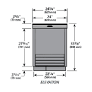 True T-24-GC-HC 1 Section Glass Chiller w/ 90 Mug Capacity, Black, 115v thumbnail 2