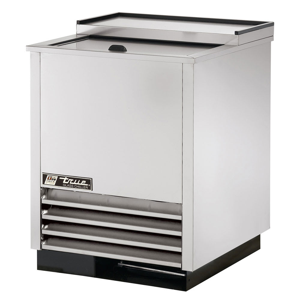 True T-24-GC-S-HC 1 Section Glass Chiller w/ 90 Mug Capacity, Stainless, 115v