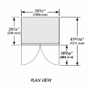 True T-35F-HC 40" T Series Two Section Reach In Freezer, (2) Left/Right Hinge Solid Doors, 115v thumbnail 3